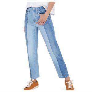 Madewell Pieced Edition Classic Straight Jeans Size 32